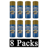 8X Hammerite Smooth Gold Spray Paint 400ml Spray Paint